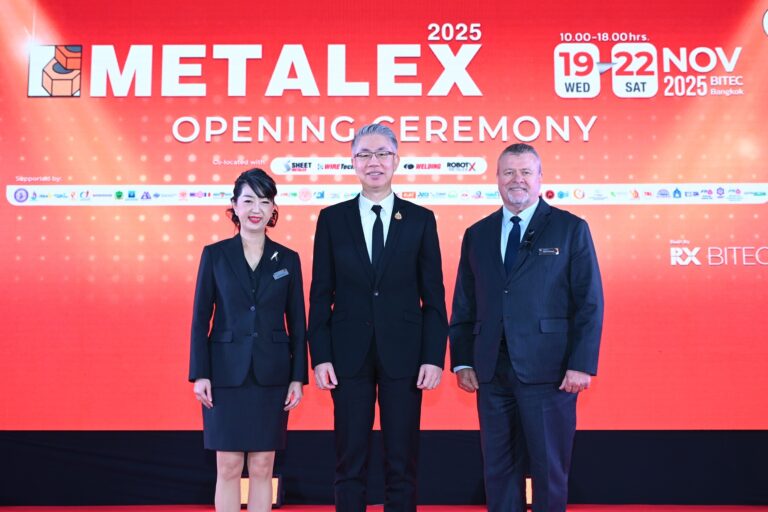 ‘METALEX 2025’ เปิดฉากยิ่งใหญ่ ระดม 3,000 แบรนด์ระดับโลก สุดยอดเทคโนโลยีโลหการ ตอกย้ำไทยคือซูเปอร์ฮับอุตสาหกรรม 4.0 แห่งอาเซียน