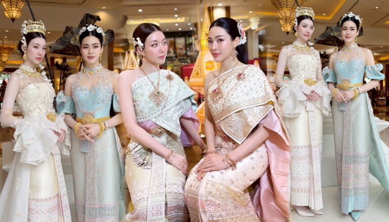 ย้อนชม วนัช กูตูร์ แปลงโฉม คู่จิ้น หลิง-ออม ในลุคชุดไทยประยุกต์ ร่วมงานลอยกระทง ‘Lanna Culture & Sky Lantern 2025’