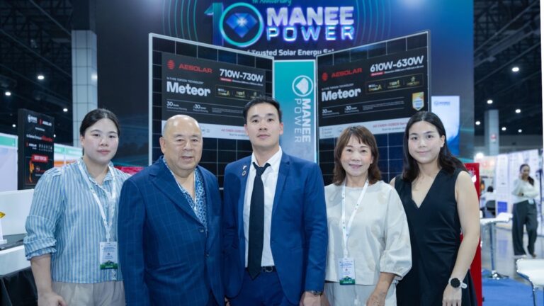 มณีพาวเวอร์ ฉลอง 10 ปีร่วมมือ AE Solar จากเยอรมนี มุ่งนำเทคโนโลยีโซลาร์เซลล์ระดับ Tier 1 บุกตลาดไทย ยกระดับมาตรฐานโซลูชันพลังงานสู่ระดับสากล พร้อมช่วยคนไทยสู้วิกฤตน้ำมัน เผยข่าวดีภาครัฐให้งบช่วยลดหย่อนสูงหลักล้านต่อปี