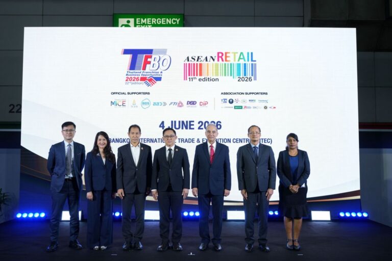 เปิดฉาก TFBO + ASEAN Retail 2026 งานแสดงสินค้าเพื่อธุรกิจแฟรนไชส์และค้าปลีกยิ่งใหญ่ที่สุดในภูมิภาค