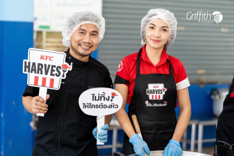 Griffith Foods สานต่อการสนับสนุนกิจกรรม KFC Harvest ร่วมส่งต่ออาหารคุณภาพ ลด Food Waste สู่ชุมชนอย่างยั่งยืน