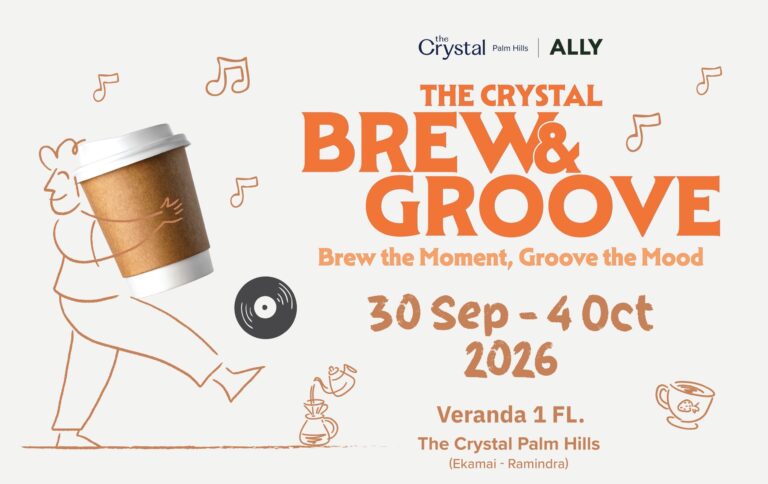 กลิ่นกาแฟหอมกรุ่น ผสานจังหวะดนตรีสุดกรูฟ “The Crystal Brew & Groove” บุกปาล์มฮิลส์ 5 วันเต็ม 30 ก.ย. – 4 ต.ค. นี้